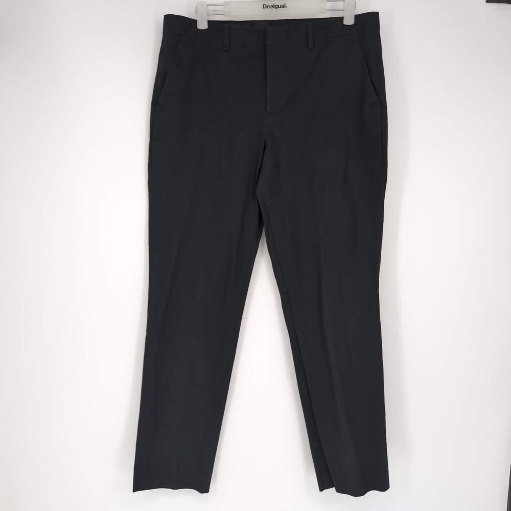 Express Men's Slim Fit Black Suit Dress Pants Straight Leg - Size 34/32 - GUC